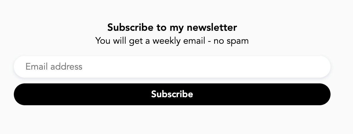 Wordpress Newsletter Signup Form