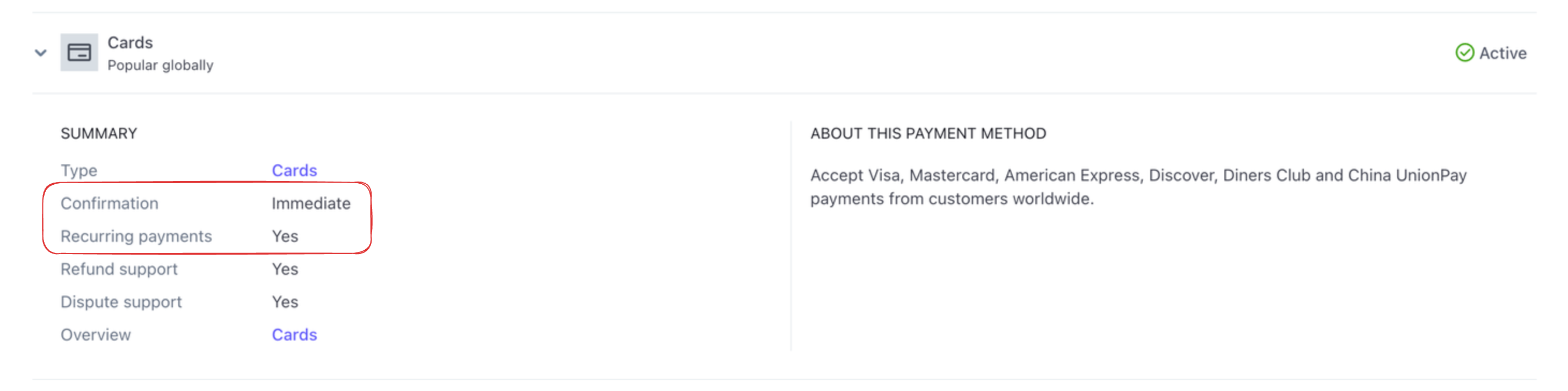 Stripe Payment Methods